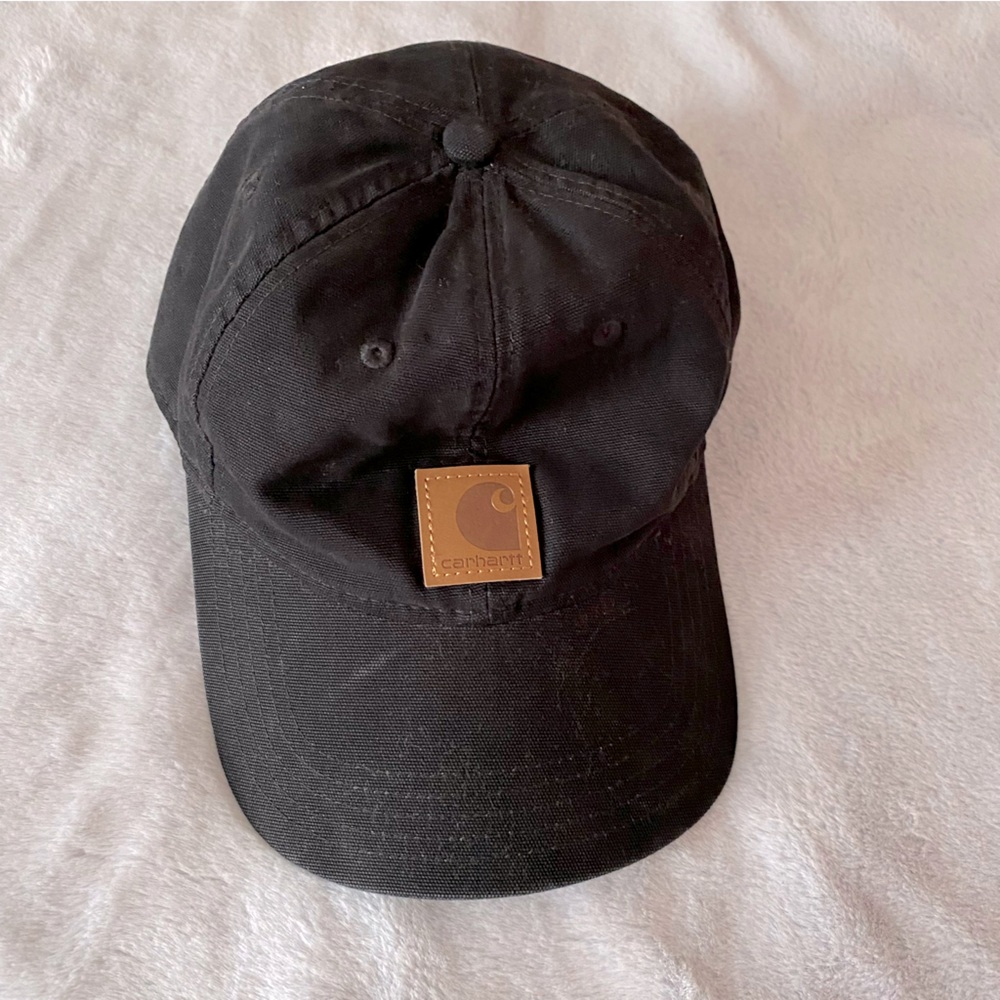 Carhartt adult Odessa black canvas baseball cap